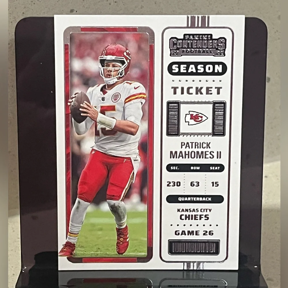 ⭐️🏈 Patrick Mahomes II 2022 Panini Contenders Football Card #58 (B1)